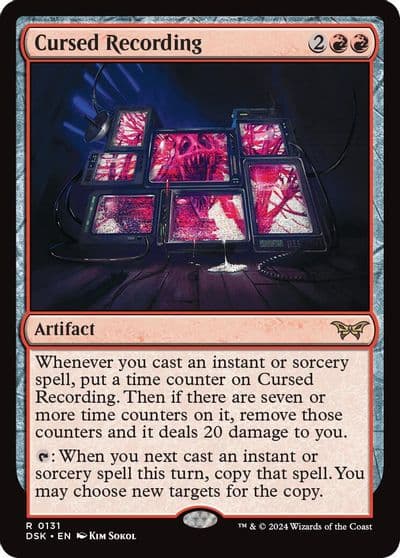 Cursed Recording 0131 Duskmourn: House of Horror Magic card