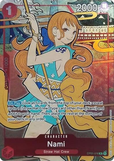 Nami English Version 1st Anniversary Set One Piece Promotion Cards One Piece card