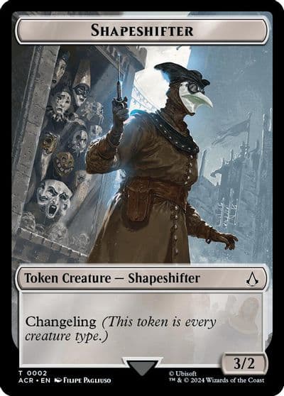 Shapeshifter Token Universes Beyond: Assassin's Creed Magic card