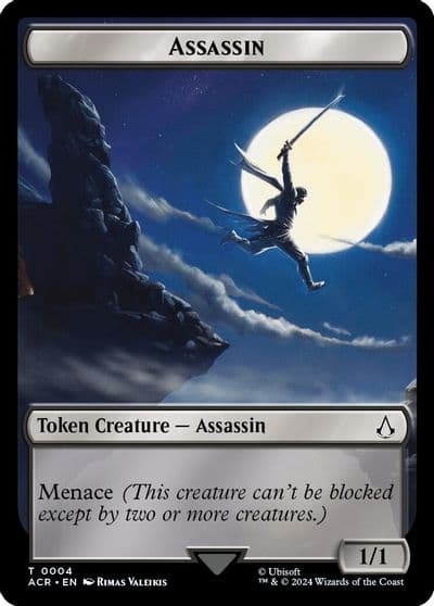 Assassin Shapeshifter Double Sided Token Universes Beyond: Assassin's Creed Magic card