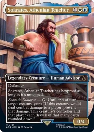 Sokrates Athenian Teacher Borderless Universes Beyond: Assassin's Creed Magic card