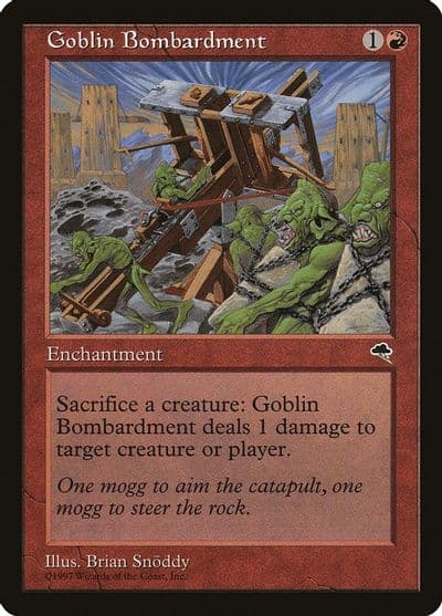 Goblin Bombardment Tempest Magic card