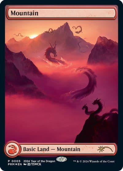 Mountain Year of the Dragon 2024 Standard Showdown Promos Magic card