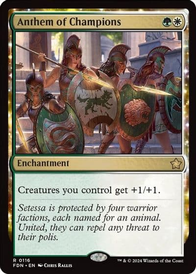Anthem of Champions Foundations Magic card