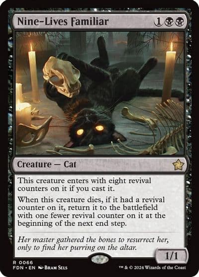 Nine Lives Familiar Foundations Magic card