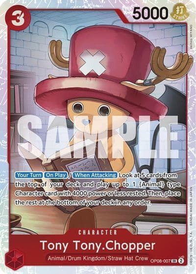 Tony TonyChopper 007 Two Legends One Piece card