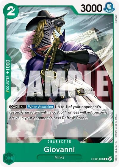Giovanni Two Legends One Piece card