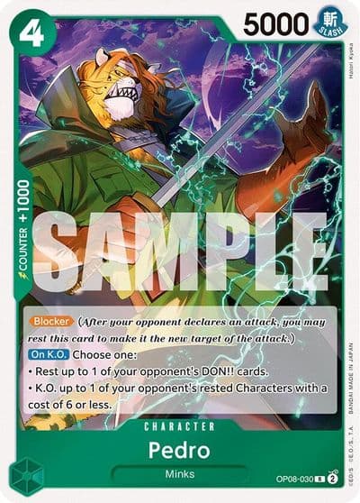Pedro Two Legends One Piece card