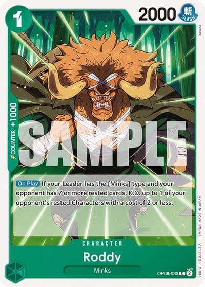 Roddy Two Legends One Piece card