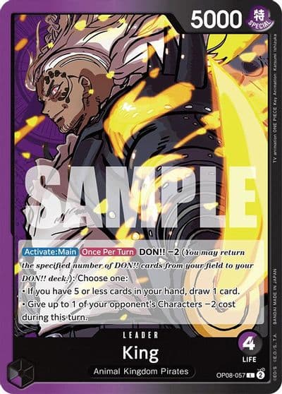 King 057 Two Legends One Piece card