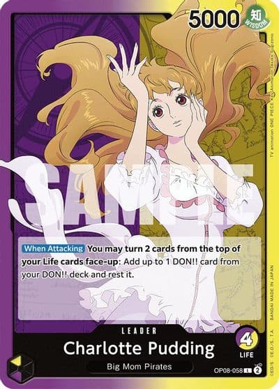 Charlotte Pudding 058 Two Legends One Piece card