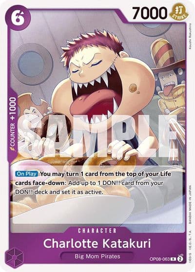 Charlotte Katakuri 063 Two Legends One Piece card