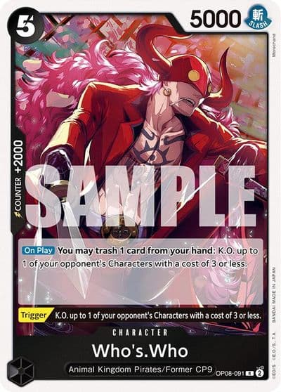 WhosWho Two Legends One Piece card