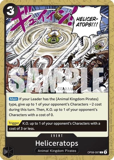 Heliceratops Two Legends One Piece card