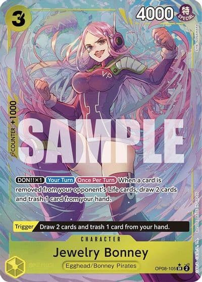 Jewelry Bonney Parallel Two Legends One Piece card