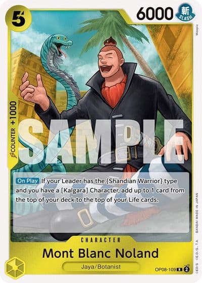 Mont Blanc Noland Two Legends One Piece card