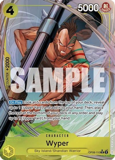 Wyper Parallel Two Legends One Piece card