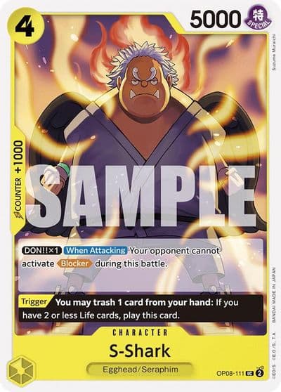S Shark Two Legends One Piece card