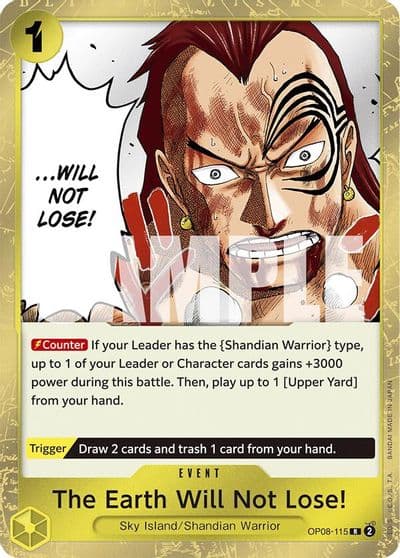 The Earth Will Not Lose Two Legends One Piece card