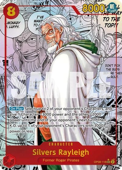 Silvers Rayleigh Parallel Manga Two Legends One Piece card