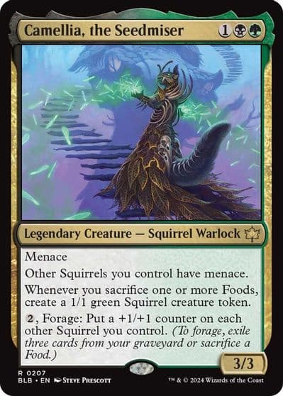 Camellia the Seedmiser Bloomburrow Magic card