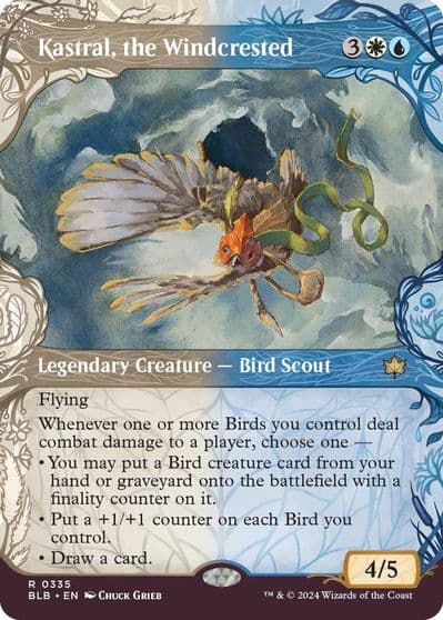 Kastral the Windcrested Showcase Bloomburrow Magic card