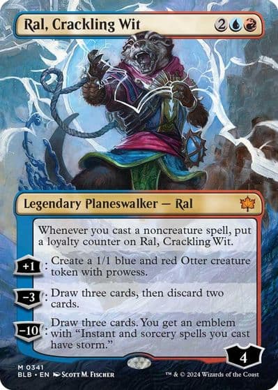 Ral Crackling Wit Borderless Bloomburrow Magic card