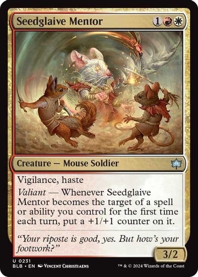 Seedglaive Mentor Bloomburrow Magic card