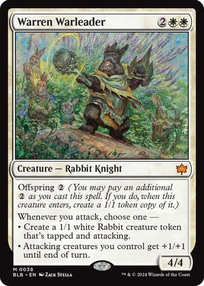 Warren Warleader Bloomburrow Magic card