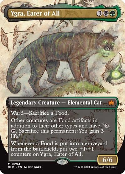 Ygra Eater of All Borderless Bloomburrow Magic card