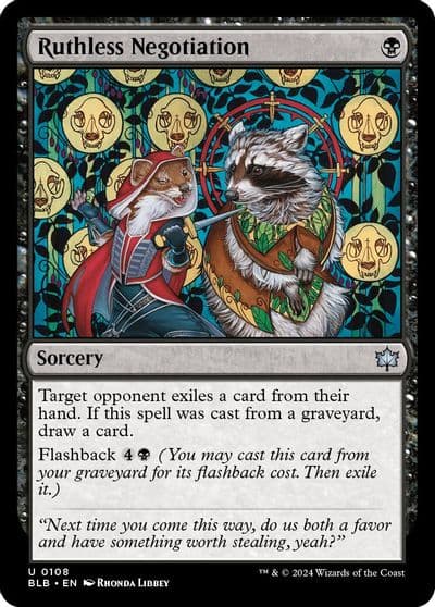Ruthless Negotiation Bloomburrow Magic card