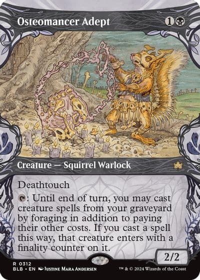 Osteomancer Adept Showcase Bloomburrow Magic card