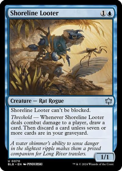Shoreline Looter Bloomburrow Magic card