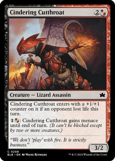 Cindering Cutthroat Bloomburrow Magic card