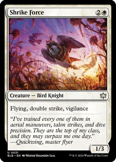 Shrike Force Bloomburrow Magic card