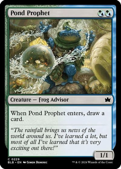 Pond Prophet Bloomburrow Magic card