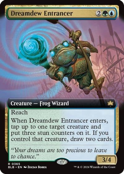 Dreamdew Entrancer Extended Art Bloomburrow Magic card