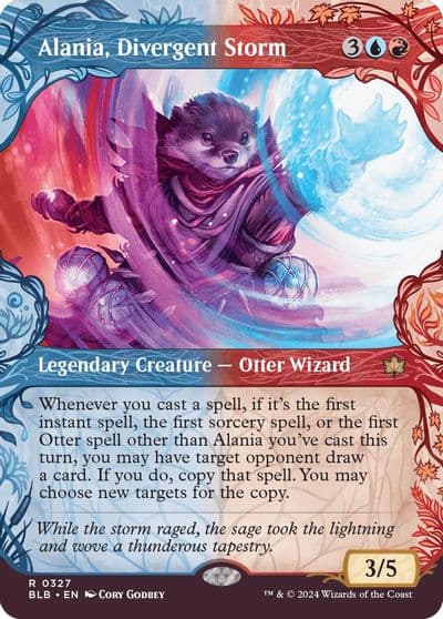 Alania Divergent Storm Showcase Bloomburrow Magic card