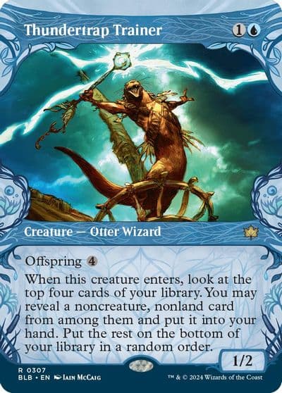 Thundertrap Trainer Showcase Bloomburrow Magic card