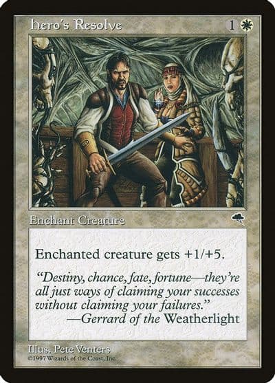 Heros Resolve Tempest Magic card