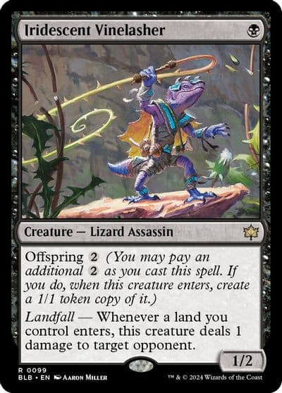 Iridescent Vinelasher Bloomburrow Magic card
