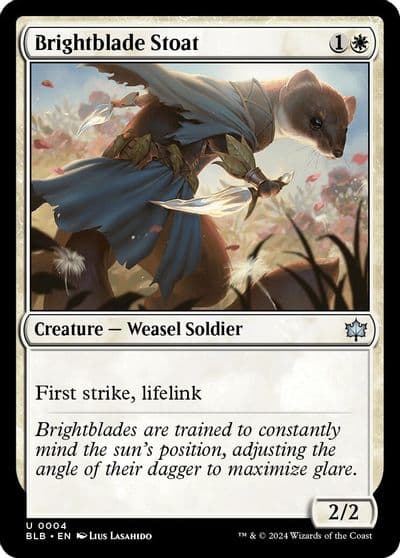 Brightblade Stoat Bloomburrow Magic card