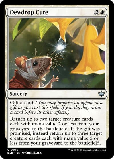 Dewdrop Cure Bloomburrow Magic card