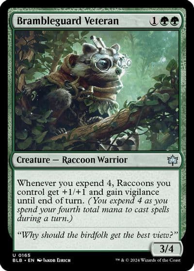 Brambleguard Veteran Bloomburrow Magic card
