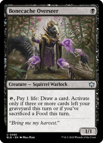 Bonecache Overseer Bloomburrow Magic card