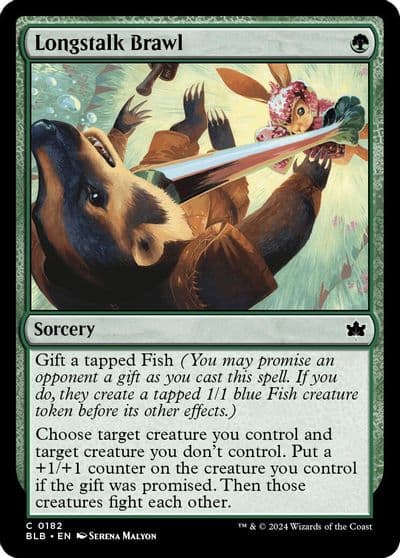 Longstalk Brawl Bloomburrow Magic card