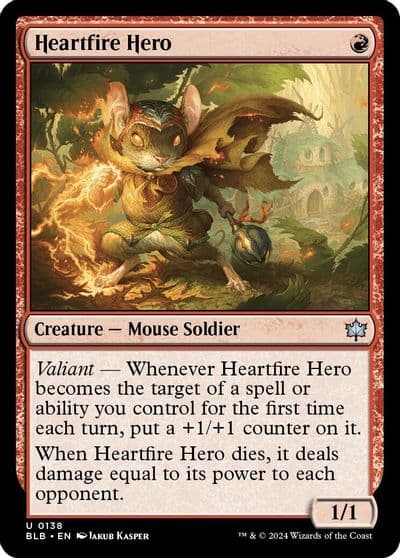 Heartfire Hero Bloomburrow Magic card
