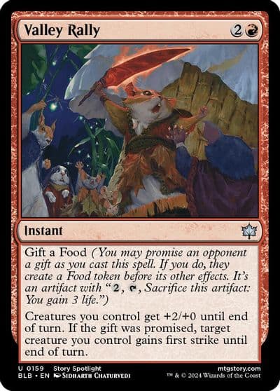 Valley Rally Bloomburrow Magic card