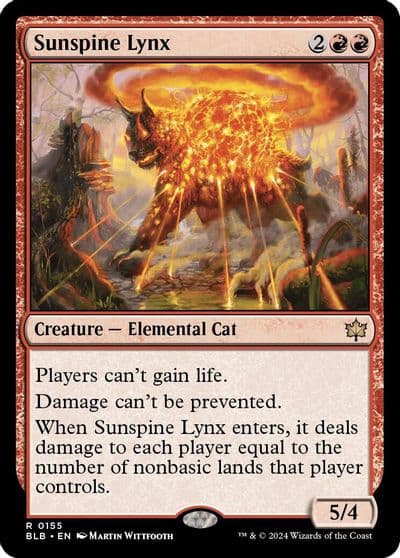 Sunspine Lynx Bloomburrow Magic card