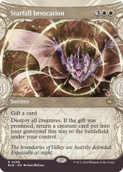 Starfall Invocation Showcase Bloomburrow Magic card